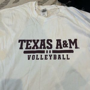 texas a&m xl volleyball shirt gildan